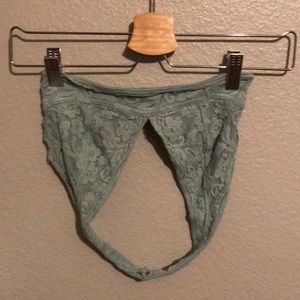 urban outfitters teal floral lace bralette